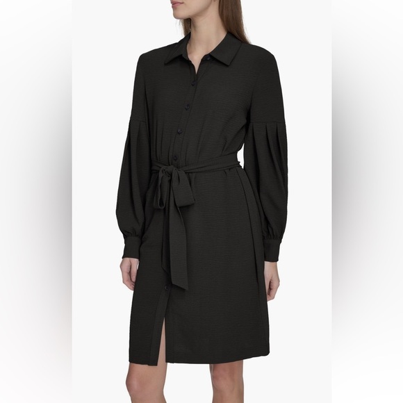 Calvin Klein Elegant Black Shirt Dress - Picture 5 of 7